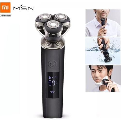 New Xiaomi MSN Electric Shaver Flex Shaver Head 3 Wet and Dry Shave Washable Blade Comfortable Clean Waterproof Head Shaver