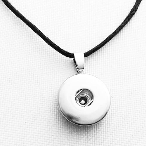 Single round snap button jewelry Newest pendant Necklace OEM, ODM ND690 (fit 18mm 20mm snaps)