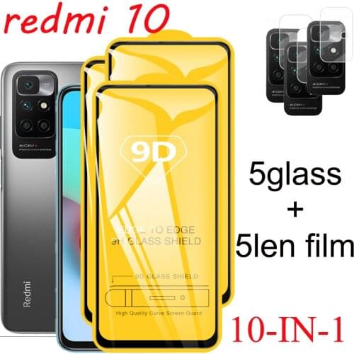 Pelicula, xiaomi redmi 10 screen protector for redmi10 tempered glass xiaomi redmi10 case len redme 10 cover glass on redmi 10