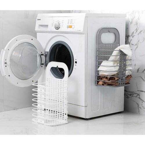Foldable Suction Cup Hanging Hamper Dirty Clothes Storage Basket Plastic Storage Basket Large Laundry Basket Laundry Basket