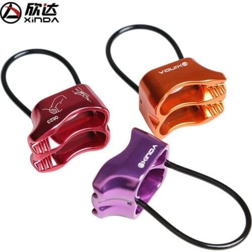 XINDA Hiking Descent Control Device Outdoor Climbing Rigging Descender Descent Device ATC Protector Rappelling Equipment 2000KG