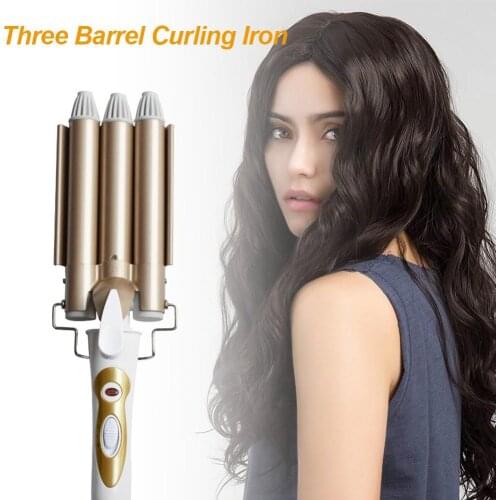 Iron Hair Curler Ceramic Triple Barrel Hair Styler Hair Waver Styling Tools Hair Curlers Electric Curling Hair Styling Tool
