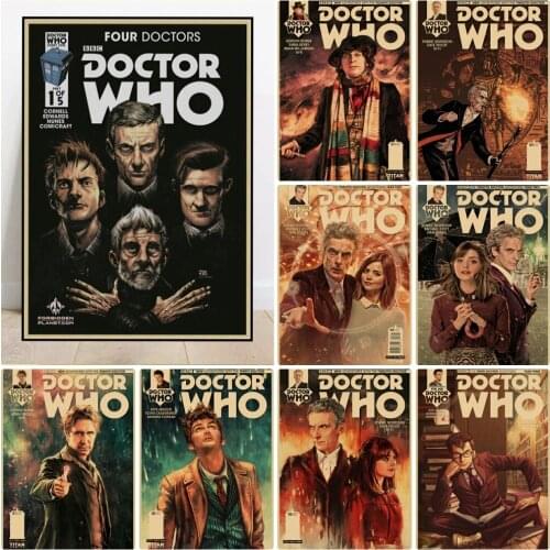 Doctor Who Vintage Kraft Decoration Diamond Painting Full Square/Round 5D Diamond Embroidery Mosaic Poster Rhinestone Home Decor