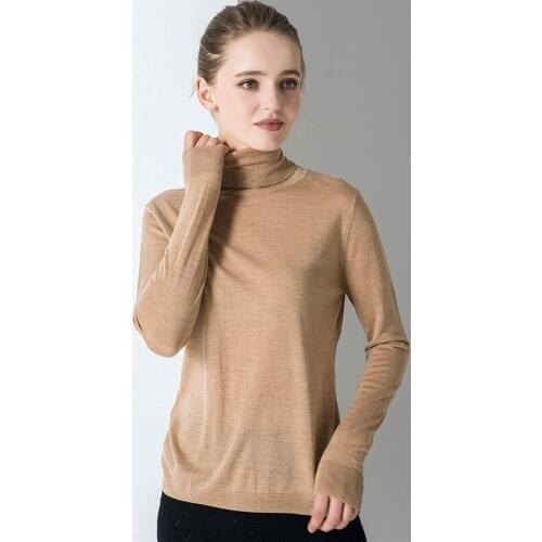 Yellow wool sweaters women turtleneck fem me jumper Korean style pullover 2019 autumn winter clothes knitted top plus size
