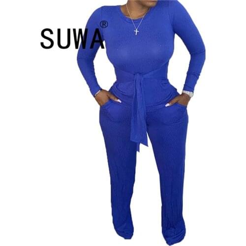 Active Wear Women Clothing Set Long Sleeve T-shirt Tops Straight Jogger Pants Suit Tracksuit Two Piece Set Fitness Outfit