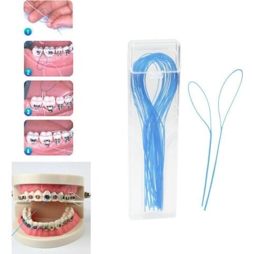 Dental Floss Pick Tooth Cleaner Sticks Oral Hygiene Tool Toothpick Flosser Care Colors Cleaning Random Teeth Interdental E9K1
