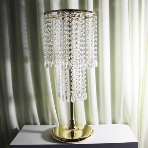10pcs crystal wedding centerpiece wedding table top chandeliers flower stand event party home decoration
