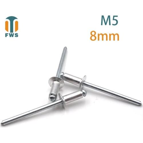 10PCS M5 DIN EN ISO15978 GB/T12617.1 Aluminium Open End Countersunk Head Blind Rivet for Furniture Car Aircraft multi-function