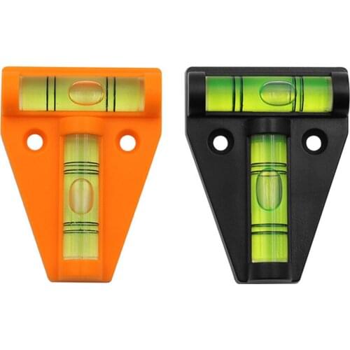 2021 New 1pc Mini T Type Spirit Level Measurement Instrument Triangular Level T-type Spirit Bubble Shell Plastic Measuring Tools