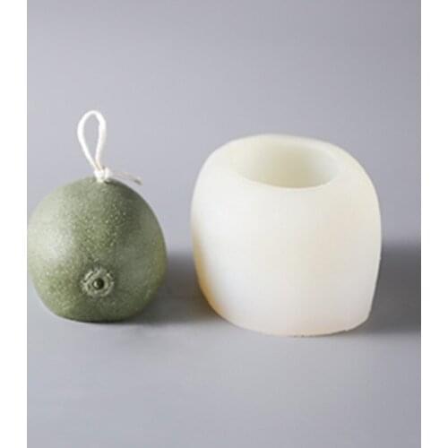 3D Kiwi Fruit Silicone Candle Mold Handmade DIY Art Crafts Crayon Melt Resin Polymer Clay Making Tools Lighting Decoration