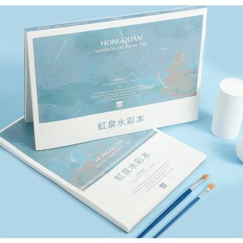 A4 Watercolor Book 230g Horizontal/vertical Kapok Mixed Medium and Coarse Texture Portable Travel Art Painting Book