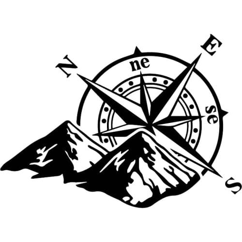 Car Sticker Warning PVC Decal for Jungle Adventure Compass Vans Truck Motorcycle Auto Accessories Decoration