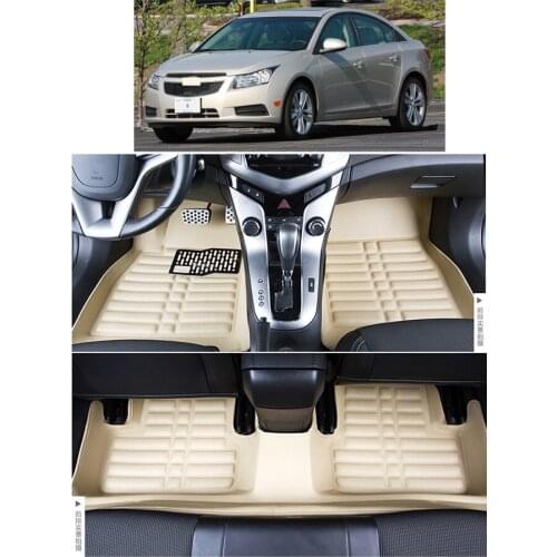 Leather car floor mats for chevrolet cruze Daewoo Lacetti Premiere J300 2015 2011 2010 2012 2008 2009 2014 2013 carpet
