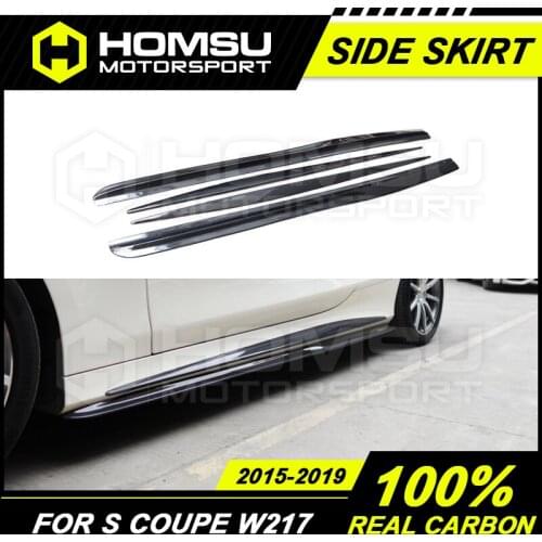 Carbon Fiber side skirts suitable For 14-16 Mer-cedes Ben-z S Coupe W217 C217 S63 Coupe carbon Fiber side skirts