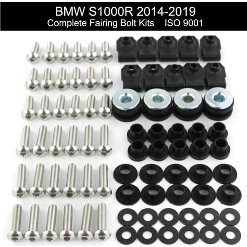 For BMW S1000R 2014 2015 2016 2017 2018 2019 Motorcycle Complete Full Fairing Bolts Kit Nuts Fairing Screw Stainless Steel