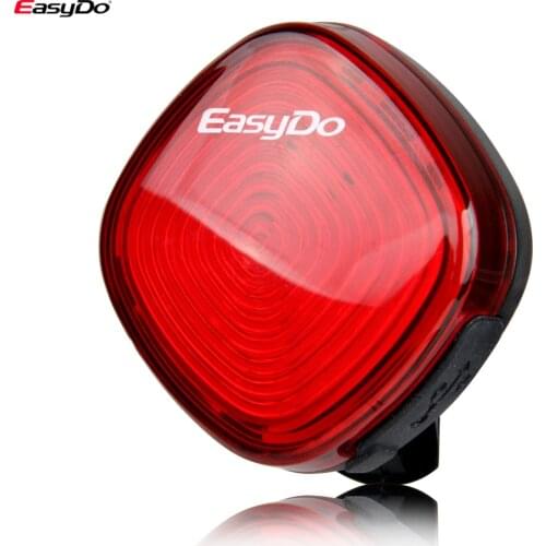 Easydo Rear Bicycle Helmet Taillight Road Mountain Bike Smart Cycling Light USB Rechargeable Waterproof Safety Warning LED Lamps