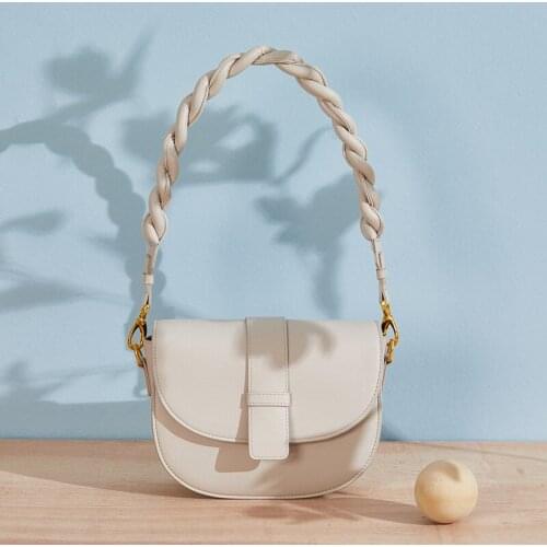 Elegant Armpit Sling Handbags Solid Color Women PU Leather Purple Shoulder Bags Simple Shoulder Messenger Bags for Women 2021