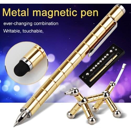 Hot Sale Magnetic Pen Modular Polar Metal Magnet Creative Fun Ball Anti Stress Focus Fidgets Gift