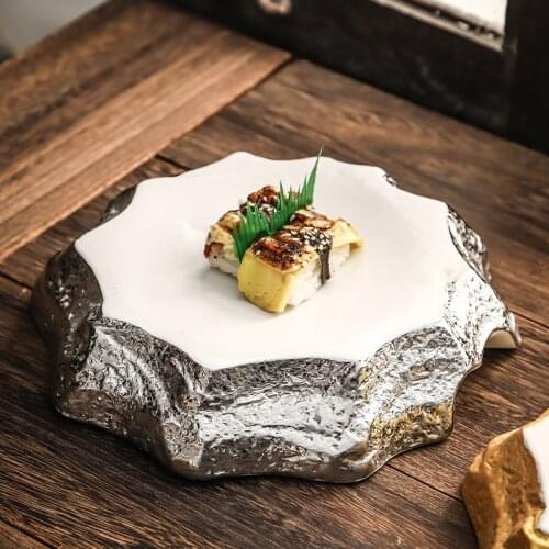 Nordic Ceramic Dinner Plates Trays Decorative Food Steak Dessert Cookware Dinner Plates Talerze Obiadowe Kitchen Tableware DB60P