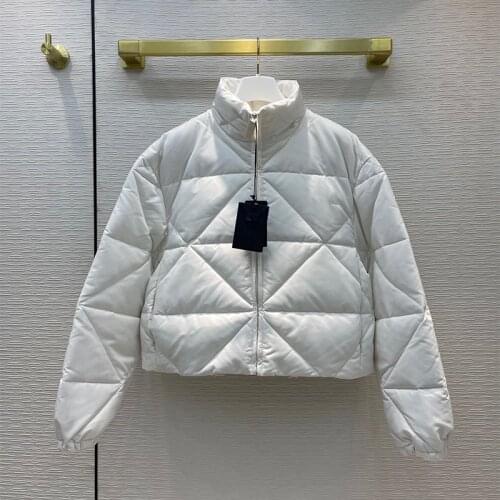 Casual Zipper Stand Collar Women Cotton Jackets Streetwear Warm Short Padded Parka Fashion Design Loose Winter Female Coat