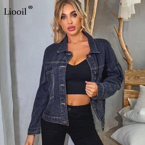 Liooil Womens Denim Jackets