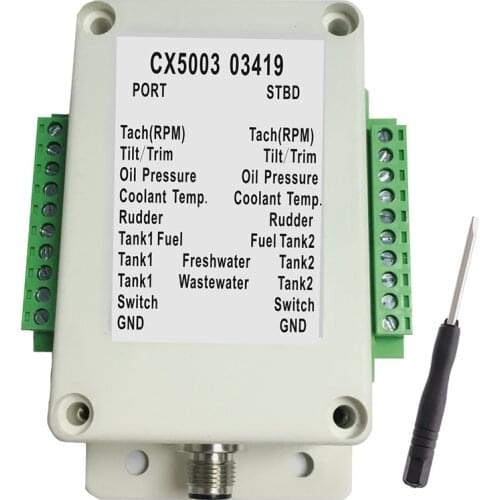 9-32V DC NMEA2000 Converter Box Convert Sensor Singal to NMEA 2000 IP67 Waterproof for Boat Yacht Waterproof