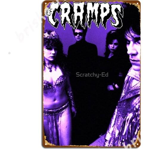Cramps 4 Metal Signs Cinema Living Room Wall Decor Bar Cave personalized Tin sign Posters