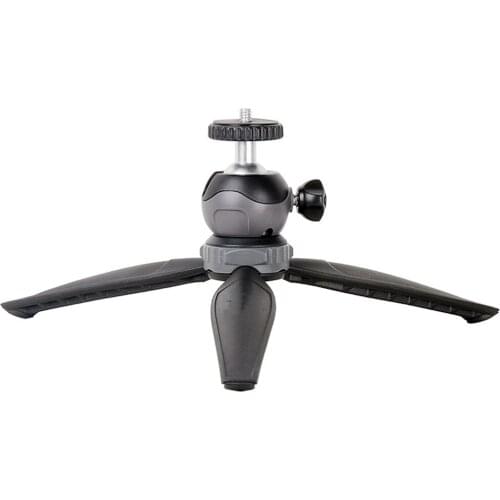 Tripod for Phone Mini Camera Tripod Mirrorless Camera Smart Phone with Detachable Black Outdoor Portable Desktop Phone Stand