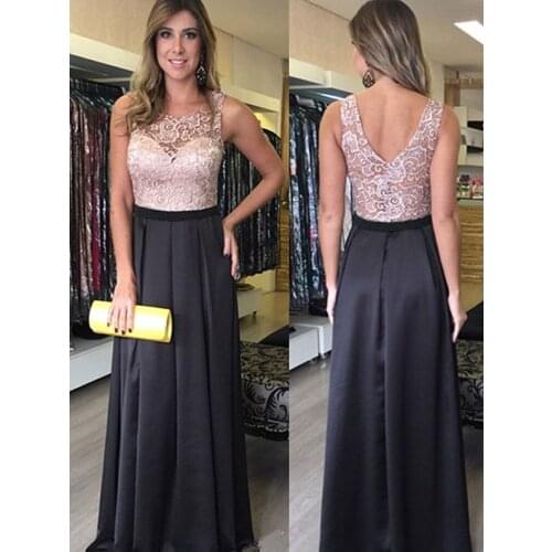 Jewel Evening Dresses Exquisite A-line Sweep/Brush Floor length Lace Sleeveless Party Dresses Fold\Ruffle high quality