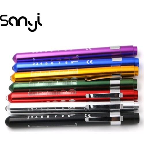 10 Pcs/Set LED Flashlight Medical Pen Light Mini Inspection Lamp Powered by AAA Batteries Emergency Torch Light Flashlight