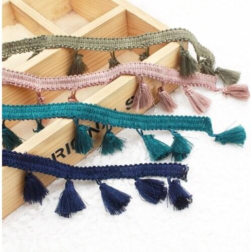 1 yard 4.5cm 12 color fringe lace wedding stage ethnic costumes accessories DIY children handmade handicraft accessories