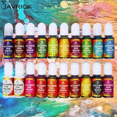 20 Colours10ML Epoxy Resin Pigment Liquid Colorant Dye Ink Diffusion Resin Jewelry Making