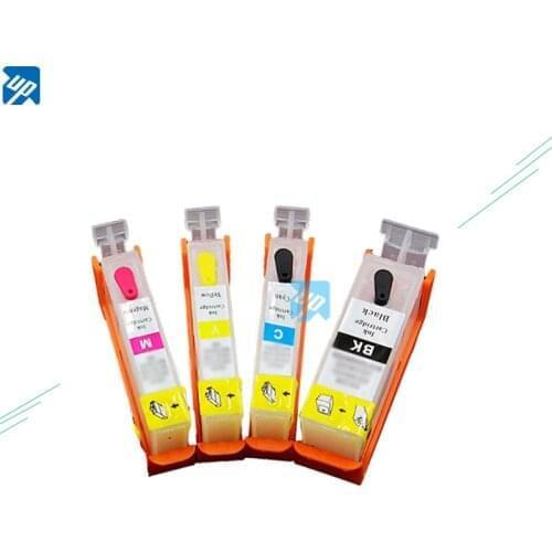 4pcs without chip For CANON IX4000 IX5000 IP3300 IP3500 MP510 MP520 MX700 refillable ink cartridge PGI-5 CLI-8 C/M/Y
