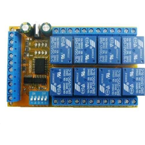 5V 12V 24V the 8-Way Multi-functional Dial Electric Relay Jog Self-Locking Interlocking Delay Power Sequencer