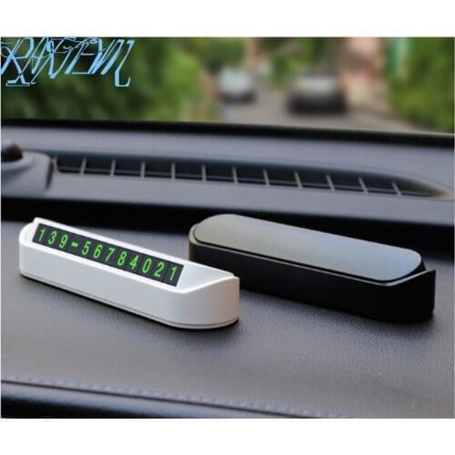 Car Temporary Parking Card Phone Number Card Plate For Fiat Punto 500 Palio Argo grande panda Automobile Accessories