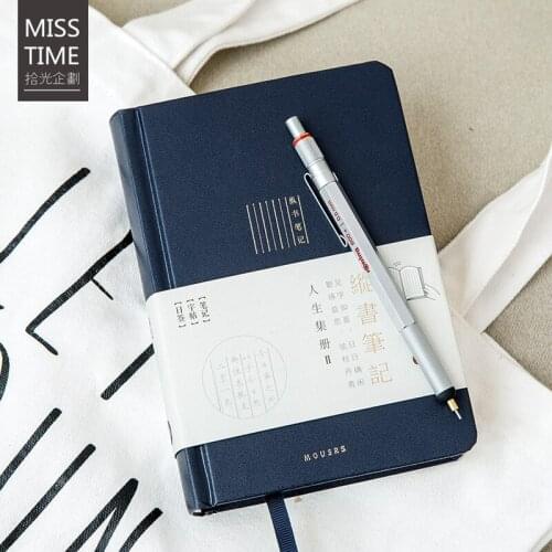 MISS BEN Life Series Notepad Hardcover Book Vertical Write Off Sentences Notebook 1PCS
