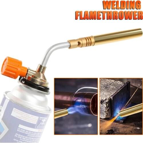 Butane Torch Flamethrower Burner Welding Gas Torch Flame Gun Outdoor Camping BBQ Portable Soldering Heat Gun Welding Equipment