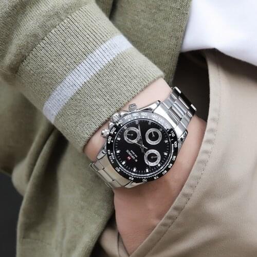 NAVIFORCE Top Brand Business Quartz Watches Luxury Stainless Steel Watch Male Waterproof Wrist Watches Fashion Men Reloj Hombre