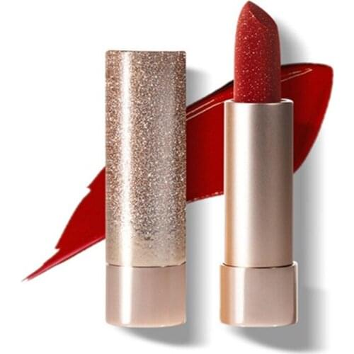 CY MARIE DALGAR Small Gold Diamand Lipstick Moisturizing Not Easy to Pull Dry Genuine Brand Lipstick Free Shipping