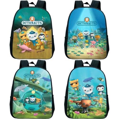 Kids Octonauts Kindergarten Mini Backpack Baby Start School Gift Children Cartoon Anime Knapsack Toddler Boys Girls Rucksack