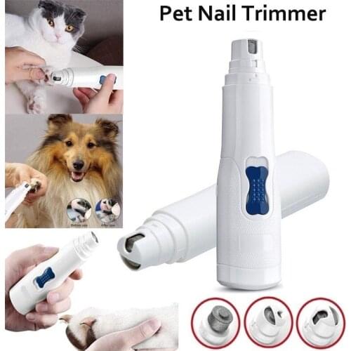 Electric Pet Nail Grinder File Trimmer Pro Grooming Tool Dogs Cats Claw Paws Clipper