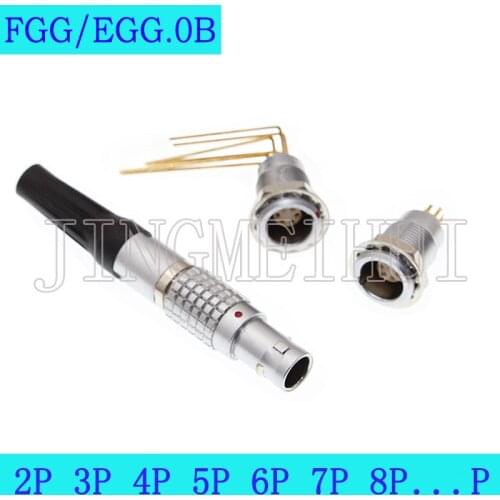 FGG/EGG.0B.2P 3P 4P 5P 6P 7P 9P Push-pull self-locking metal quick plug and female socket connector