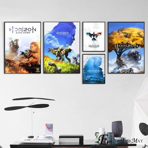 Horizon Zero Dawn Game Artwork Poster And Print Canvas Art Painting Wall Pictures For Living Room Decoration Home Decor No Frame