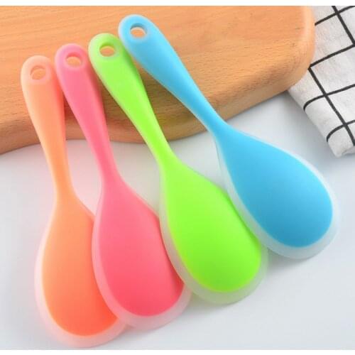 Baking Tools 4 Colors for Cakes Double Silicone Spoon Cookies Spatulas Scraper Pastry Blender Ice Cream Spoon Kitchen Utensils