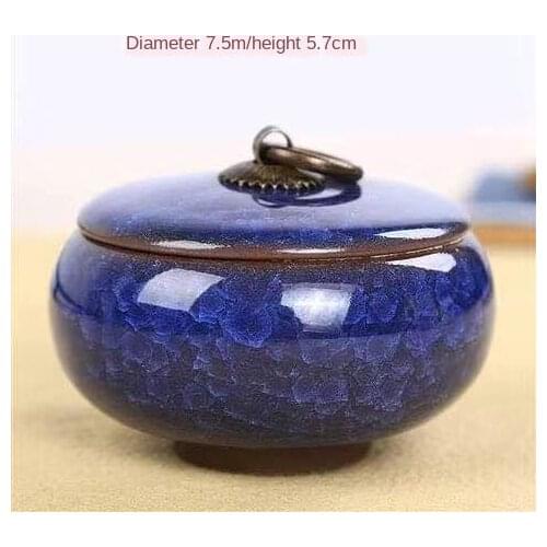 Ceramic jar Tea storage box Sealed cans portable travel Tea Accessories Kitchen bar supplies Storage box