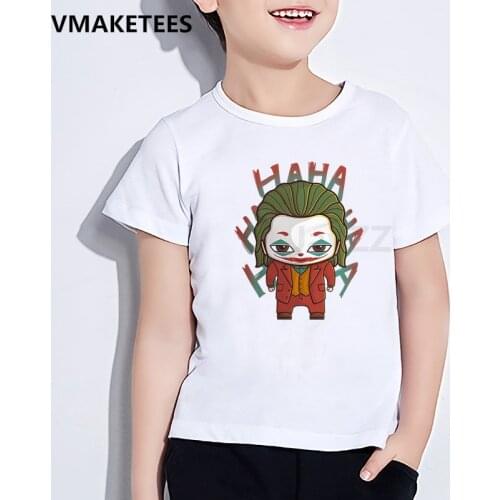 Hot Movie Joker Joaquin Phoenix Kids T Shirt Funny Cartoon Children Clothes Summer Baby Girls & Boys T shirt