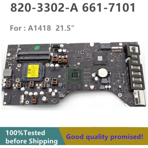661-7101 for iMAC A1418 21.5 "Late 2012, MD093 logic board motherboard 820-3302-A 661-7101