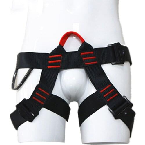 Outdoor Half Body Safety Rock Climbing Tree Rappelling Harness Belt Adjustment Buckle &T8