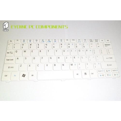 Original US Layout Keyboard Replacement for Acer ACER ONE ZH9 ZH9US White