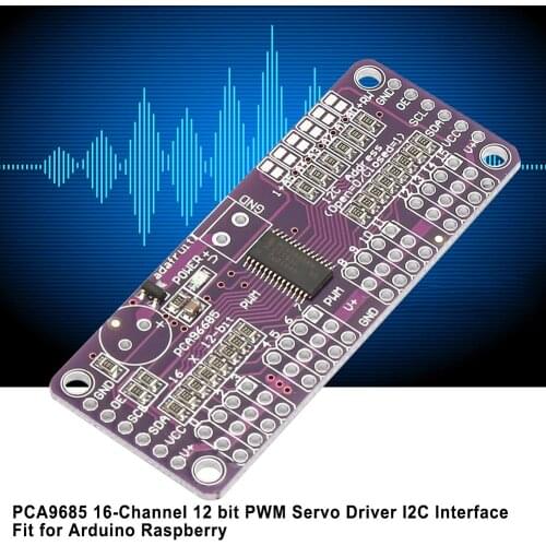 PCA9685 PWM Controller Servo Driver 16-Channel 12 bit PWM Servo Driver I2C Interface Fit for Arduino Raspberry
